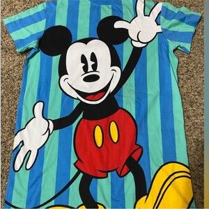 Disney Mickey Mouse Kids T-Shirt - Blue and Red Stripes